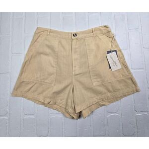 Universal Thread Tan  High Rise Utility Shorts Size 17